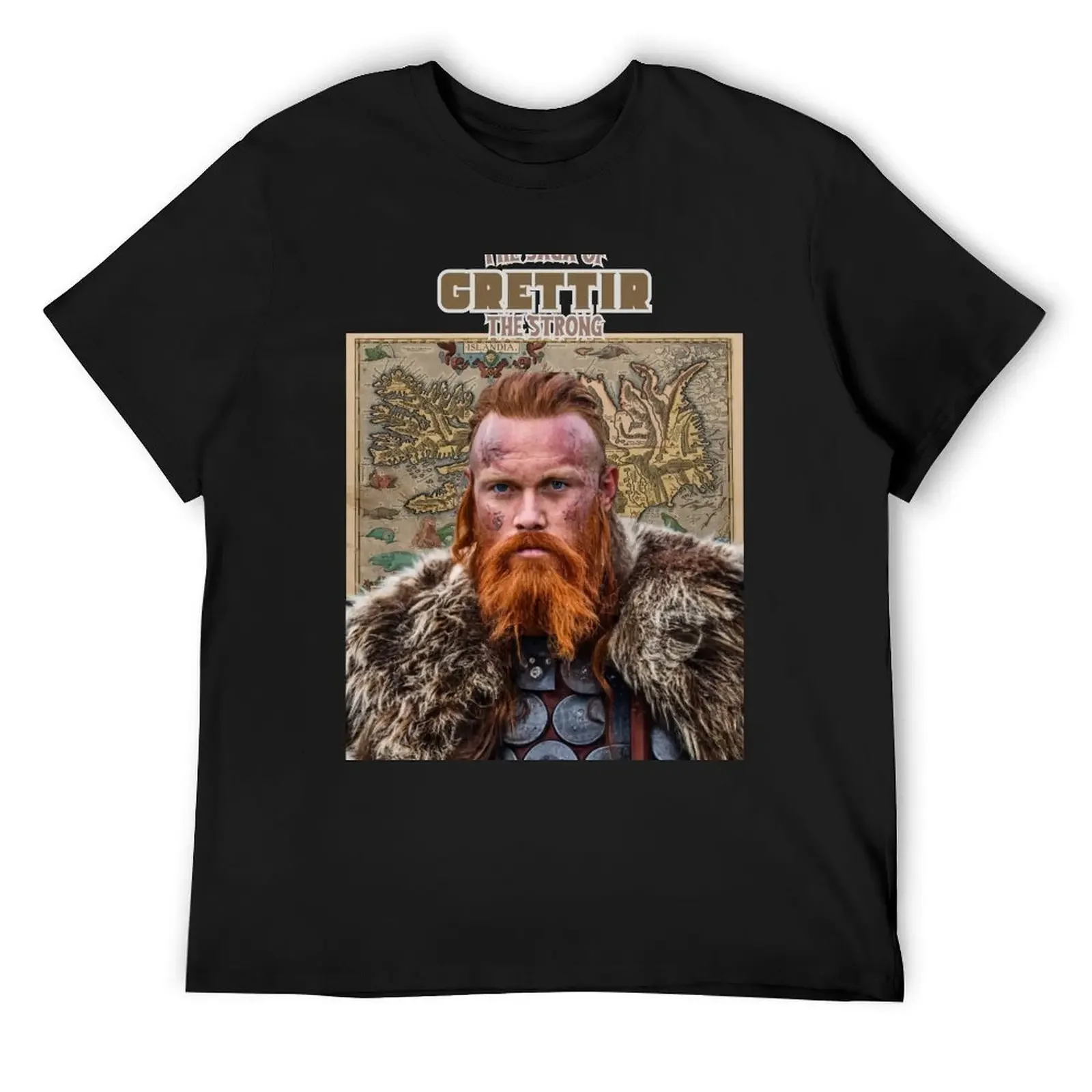 The Icelandic Medieval Saga of Grettir the Strong and Naughty T-Shirt plain mens graphic t-shirts funny