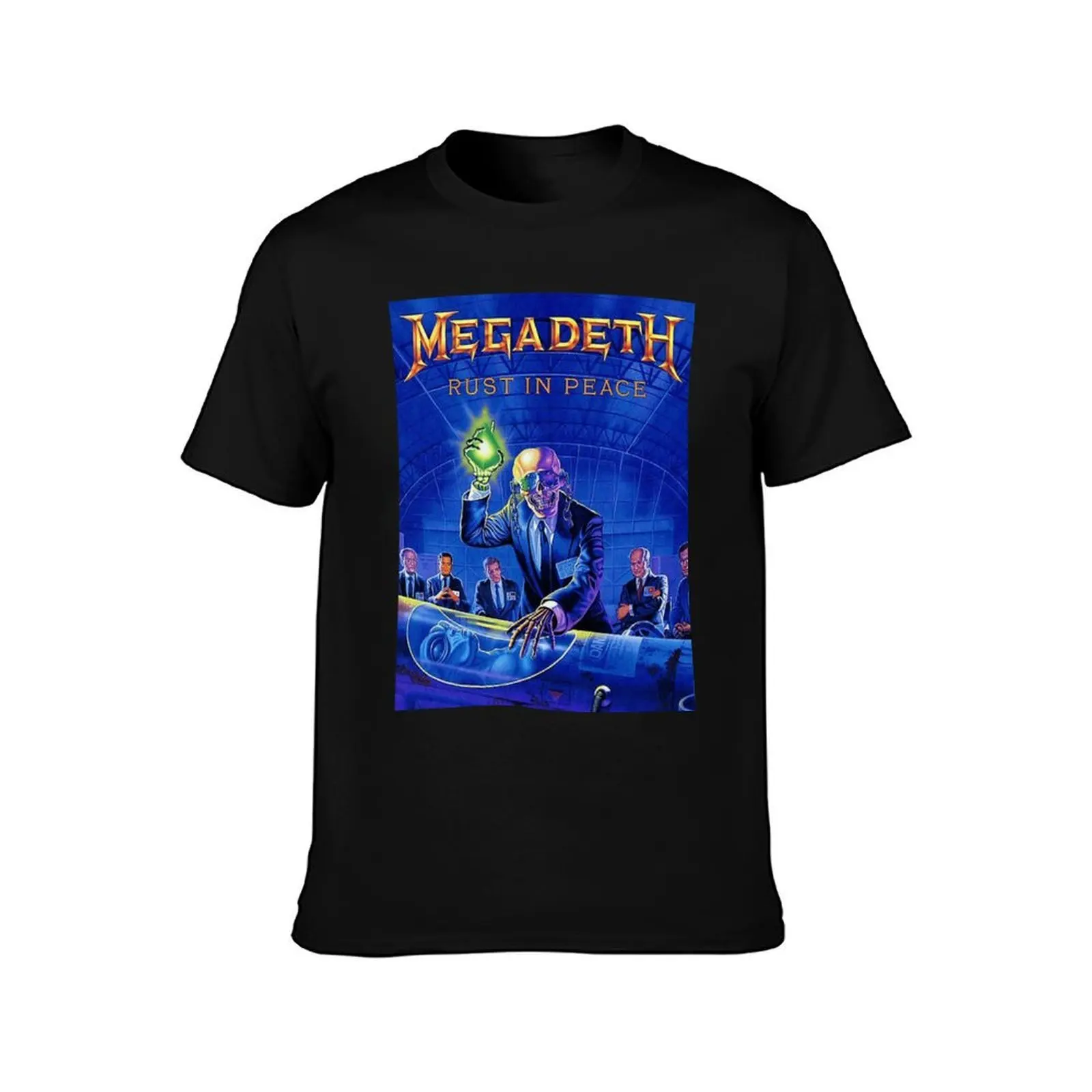 RUST IN PEACE T-Shirt Summer Casual Cotton Tee Oversized Streetwear Tops Vintage Graphic Print Loose Fit Short Sleeve