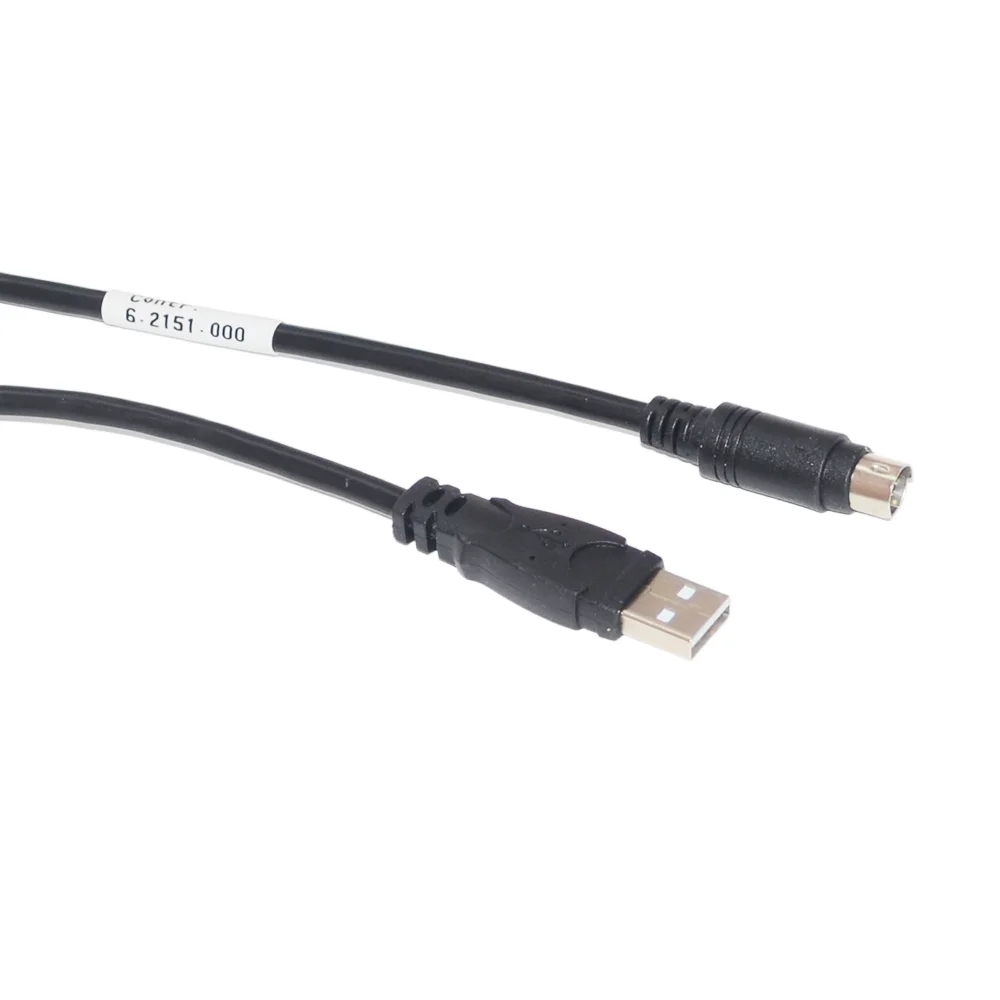 USB A–MINI-DIN 8 PIN MD8 MALE ADAPTER COMMUNICATION CABLE 6.2151.000 FOR METROHM TITRANDO POTENTIOMETRIC TITRATOR CONNECT TO PC