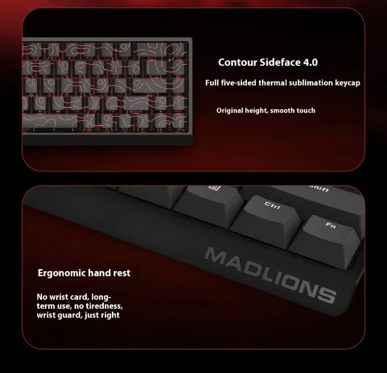 Hyekit MADLIONS MAD 60 HE Tastiera Da Gioco Meccanica 60% - Switch Magnetici, Trigger Rapido, Azionamento Regolabile, RGB 16M, Frequenza 1000Hz, Per PC/Mac