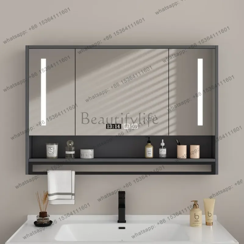 LD Wooden Decorations Bathroom Cabinet Modern Skincare Display Shelves Cupboard Space Saver Accessories Gabinete