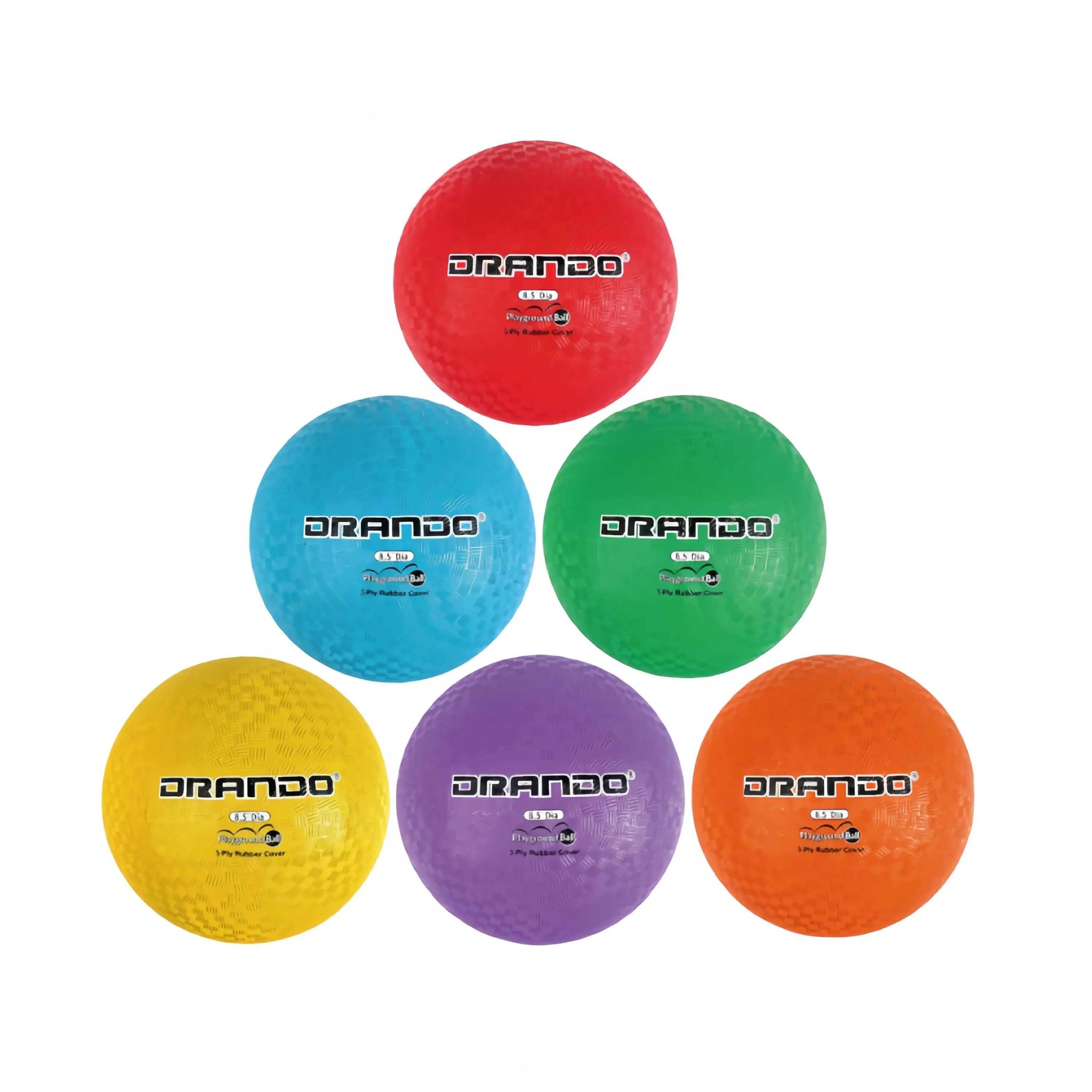 

8.5 Inch Rainbow UltraPlay Playground Ball - Soft, Durable for Dodgeball, Kickball, handball & School Games