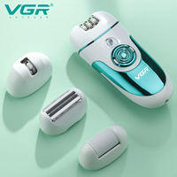 VGR 700  Women Epilator VGR 4 IN 1 Hair Removal Multi-Function Women Shaver Body Washing Electric Epilator 50mins Battery Life