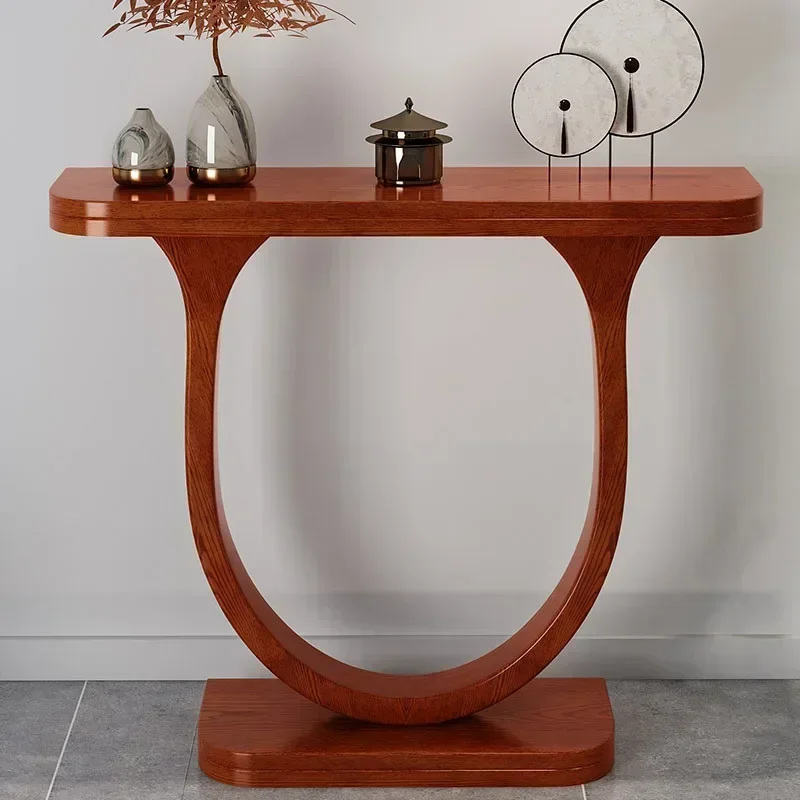 

Solid Wood Porch Cabinets Desk Long Narrow Wall Platform Cabinets Fashion Minimalist Muebles Para El Hogar Auxiliary Furniture