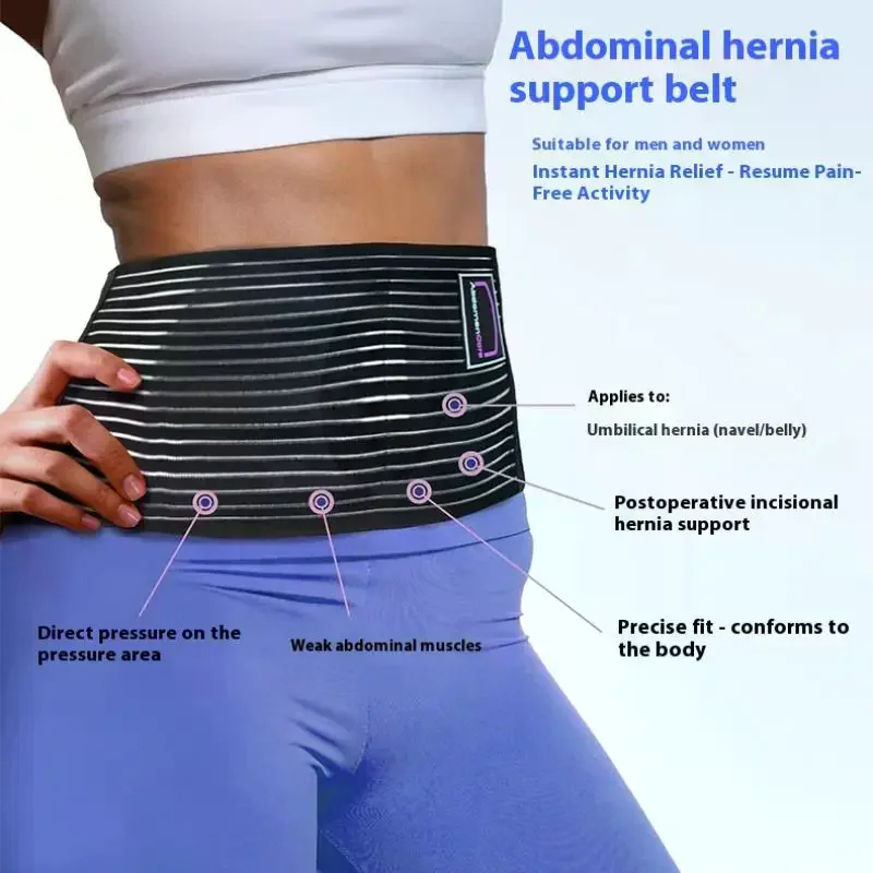 Umbilical Hernia Belt For Men And Women Abdominal Support Brace Hernia Binder With Hernia Support Pad Helps Relieve Pain