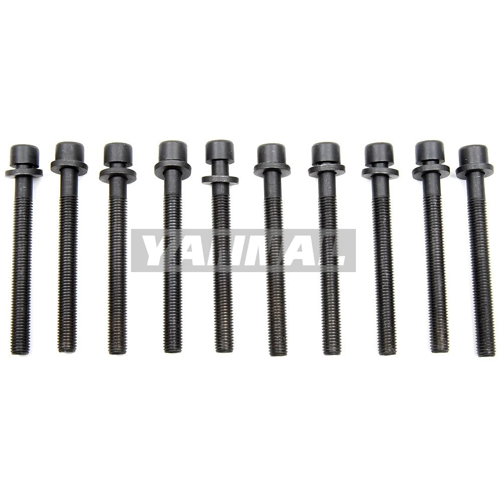 HOT SALE 17 PCS NEW CYLINDER HEAD BOLT FOR MITSUBISHI S4S ENGINE TCM FORKLIFT TRUCK