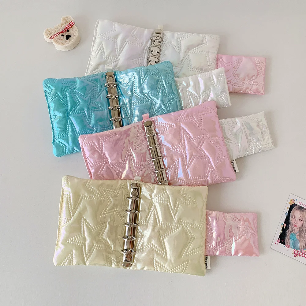Mini Photo Album Kpop M5 Bright Star Photocard Binder Book Holder Photo Card Scrapbook Album for 20 Pcs 2.3x3.8 Inch Photos