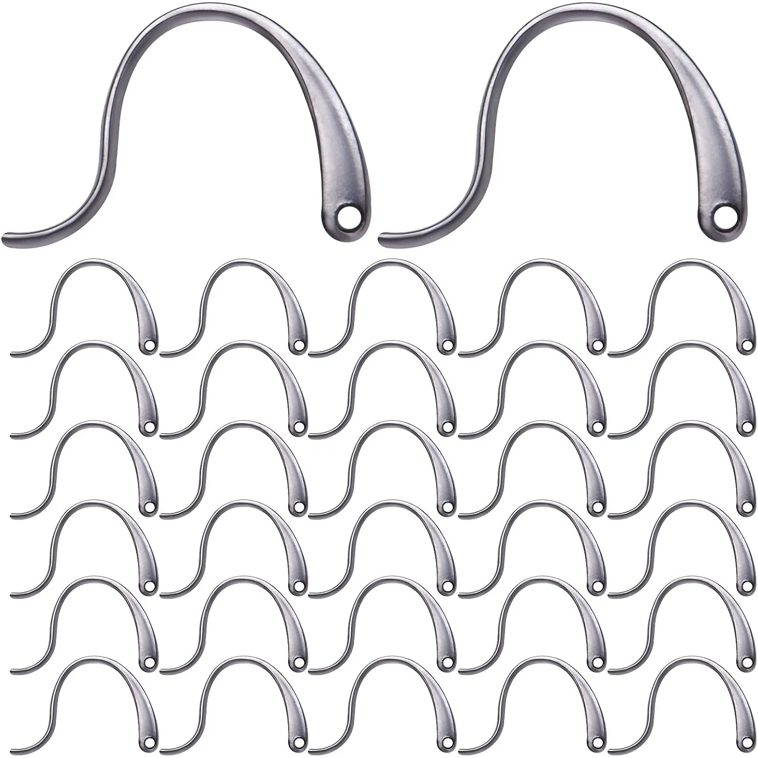 

100 шт. крючки для сережек, гипоаллергенный хирургический рыболовный крючок, проволока для ушей с петлевым отверстием, висячие серьги, фурнитура для изготовления ювелирных изделий своими руками