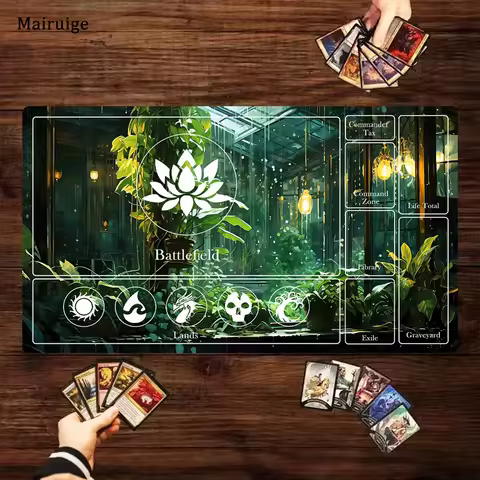 Playmat Magic:Party Game Mat Durable Rubber for MTG and TCG Games 350X600 Mouse Pad Pc Gaming Desk Mats Desk Pad Mousepad Anime