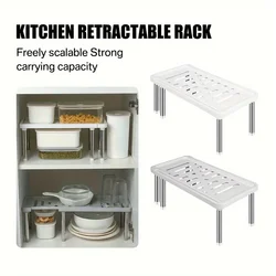 Étagère rétractable, 1 pièce, support de rangement multifonction, organisateur d'articles ménagers, bouteille d'assaisonnement