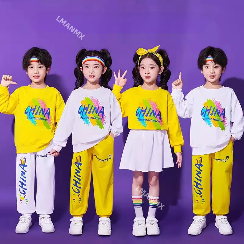 

Children's performance costumes, primary school cheerleading and cheerleading sports event costumes