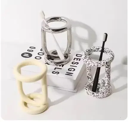Ceramic Toothbrush Holder Simple Creative Toothpaste Holder Household Toothbrush Toothpaste Storage Holder Bathroom Supplies