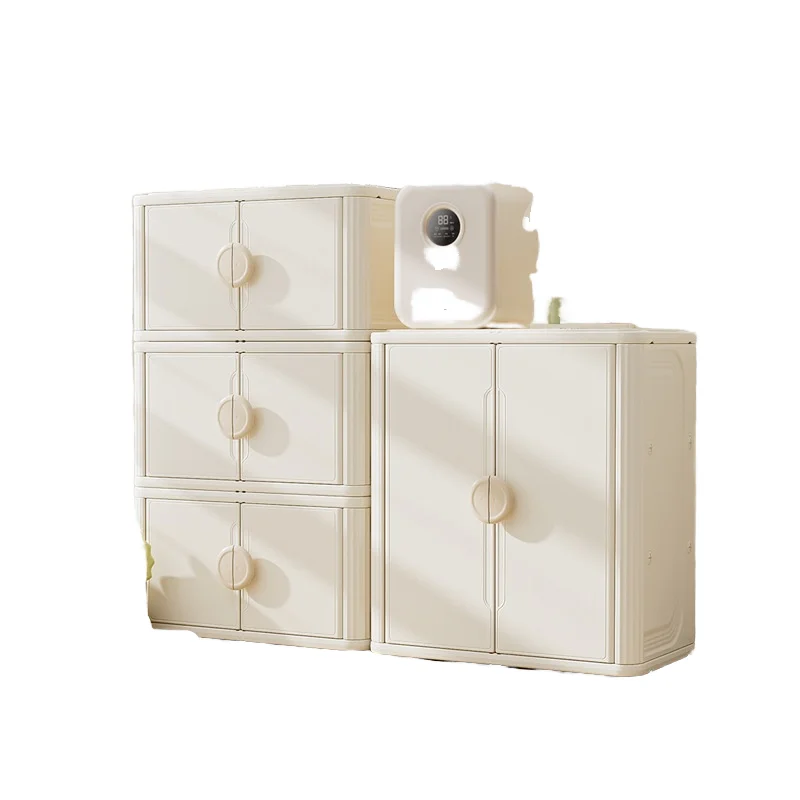 

Modern Plastic Children's Toy Clothes Storage Cabinet Rack for Living Room Bedroom Kitchen Mall Dining Kindergarten School Use