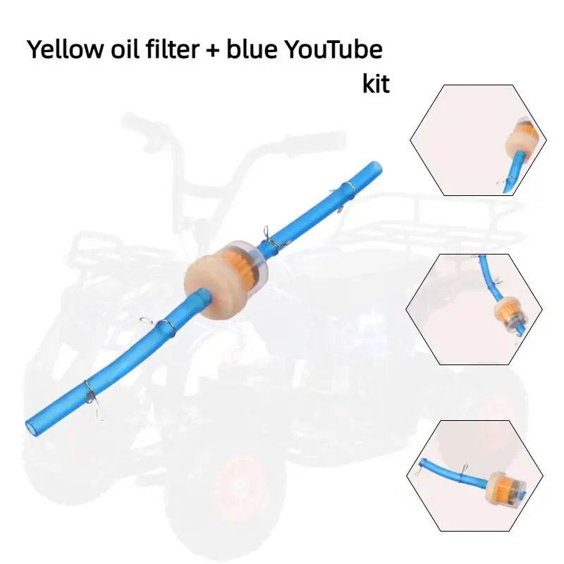 6 مللي متر دراجة نارية البلاستيك مرشح زيت الوقود أنابيب الترابية دراجة خرطوم خط أنابيب البنزين الوقود البنزين أنابيب دراجة نارية الملحقات #1