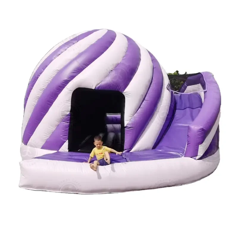 Party Rental Inflatable Disco Dome Jumping Bouncer House with LED Light and Music for Private Party Family Event