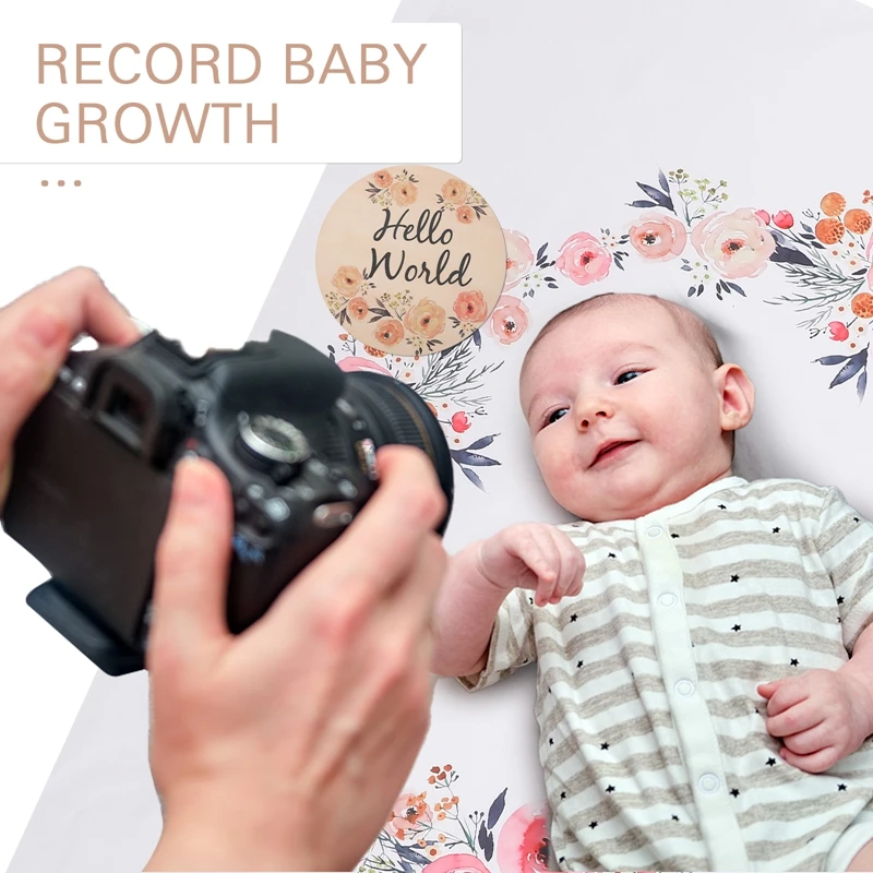 1 conjunto infantil do bebê marco foto adereços cobertor pano de fundo terno pano pano pano de fundo calendário bebe menino menina foto acessórios