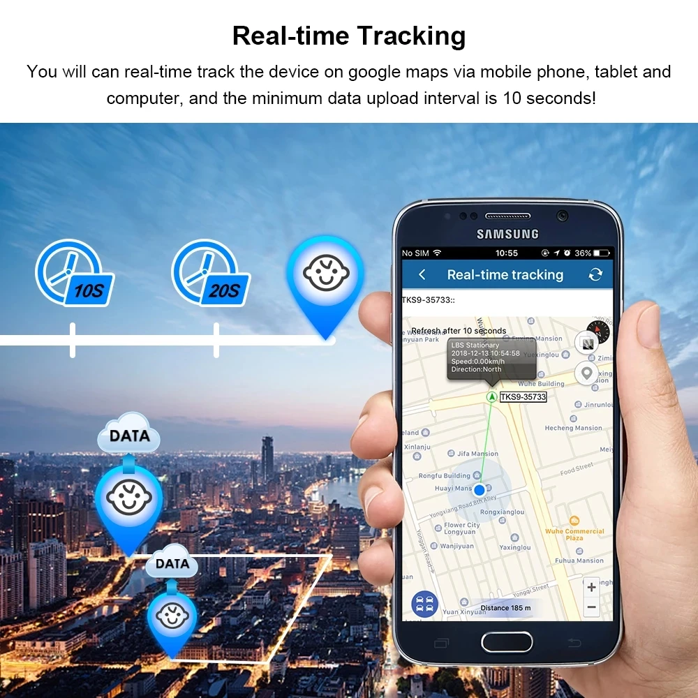 Personal GPS Tracker LK109 TK1000 TK109 Mini GPRS Locator Waterproof Long Time Standby Real-time 2G GSM Free Web APP Tracking