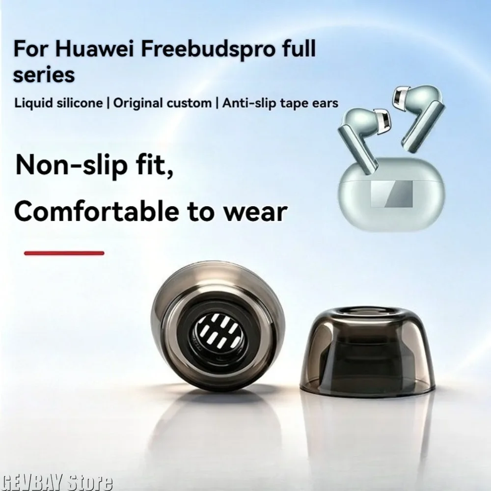 Liquid Silicone Ear Tips for Huawei Freebuds Pro 5/Pro 4/Pro 3/Pro 2 in Ear Anti Slip Silicone Filter Earbuds Ear Caps EarPlugs image 2