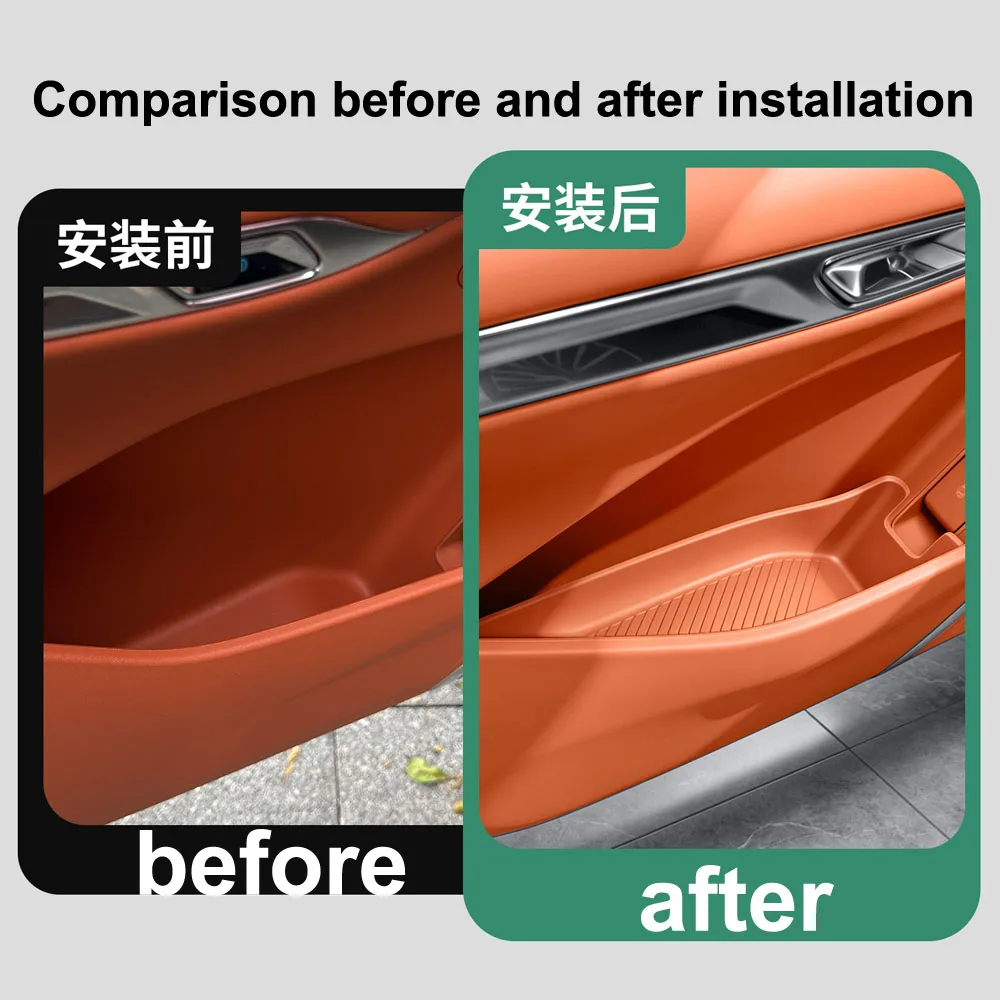 Fit For BYD Great Tang 2026 2027 Car Door TPE Storage Box Interior Supplies Door Groove Pad Scratch Resistant Dirt Resistant