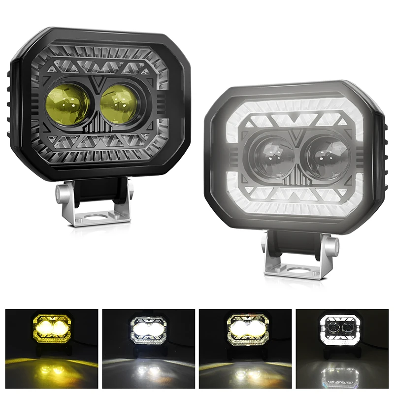 

Square LED Work Light Off Road Auxiliary Headlights Spotlights For Jeep Hummer Car Truck SUV Motorcycle Fog Lamp 12V 24V