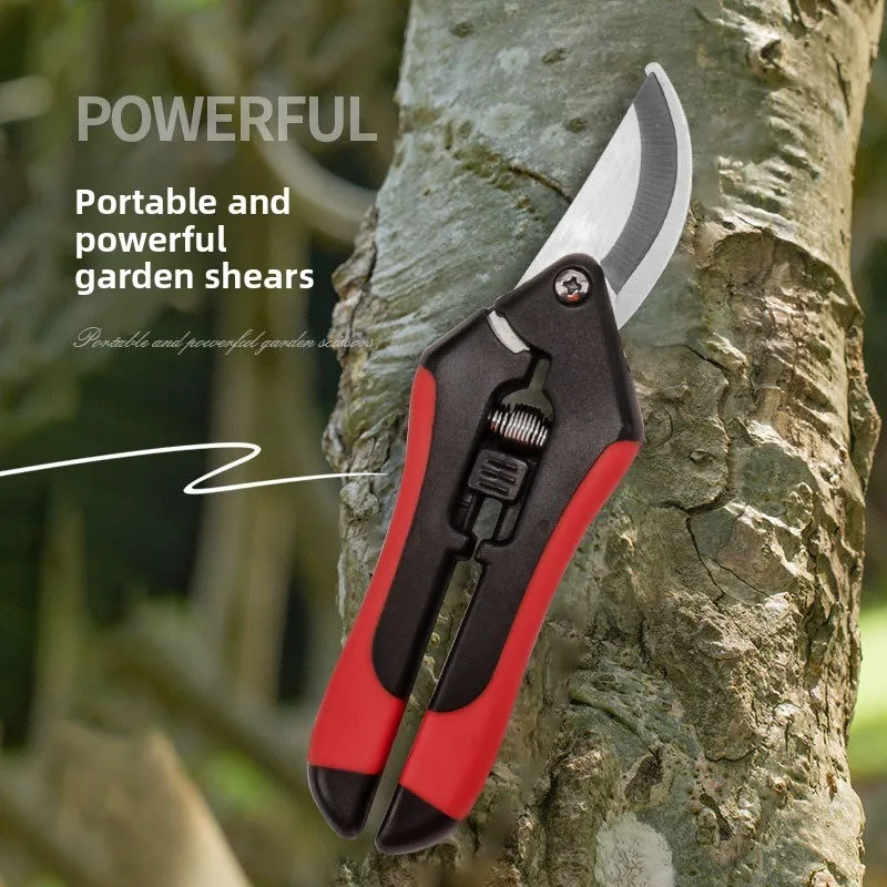 Tijeras de podar de acero inoxidable, ramas de jardinería multifuncionales, huerto, ramas de flores, tijeras para recoger frutas, fuente de herramientas de jardín