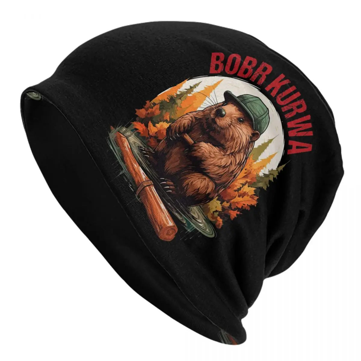 

Bobr Kurwa Bober Beaver Unisex Adult Beanies Caps Knitted Bonnet Hat Warm Fashion Autumn Winter Outdoor Skullies Hats