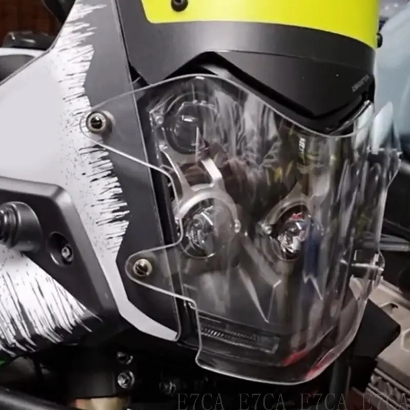 Motocicleta lente protetor protetor do farol E7CA para Tenere 700 (2019