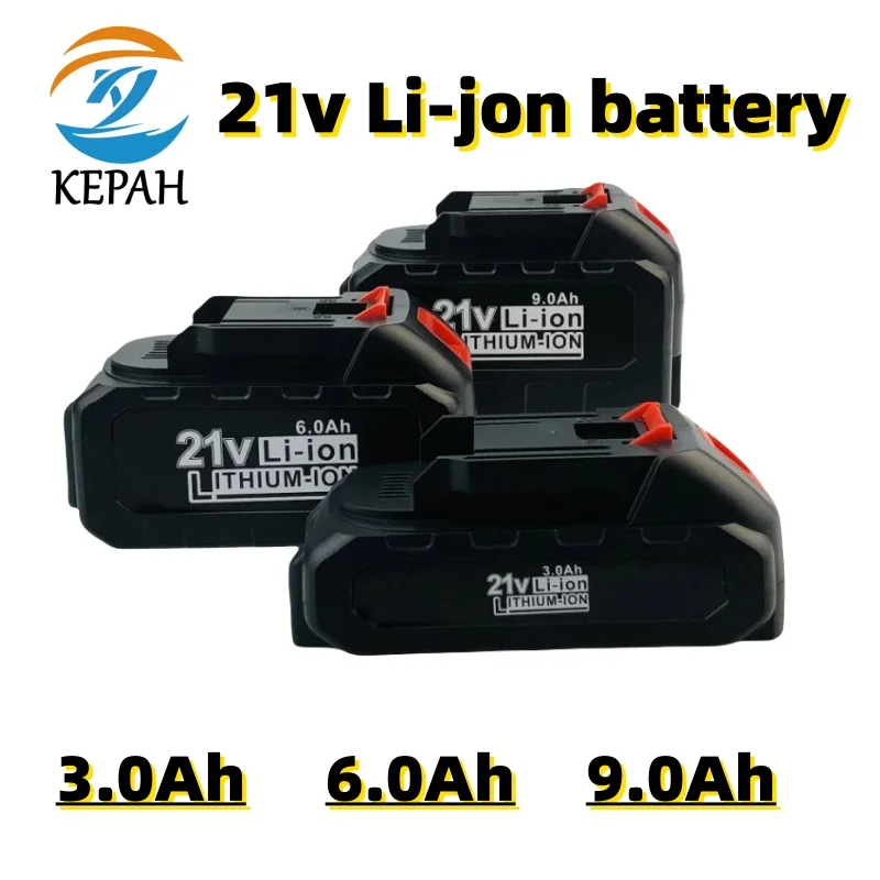 21V Lithium Battery Rechargeable 3.0/6.0/9.0Ah Batteries High-current High Discharge 21 Volt Replace Battery For Screwdriver