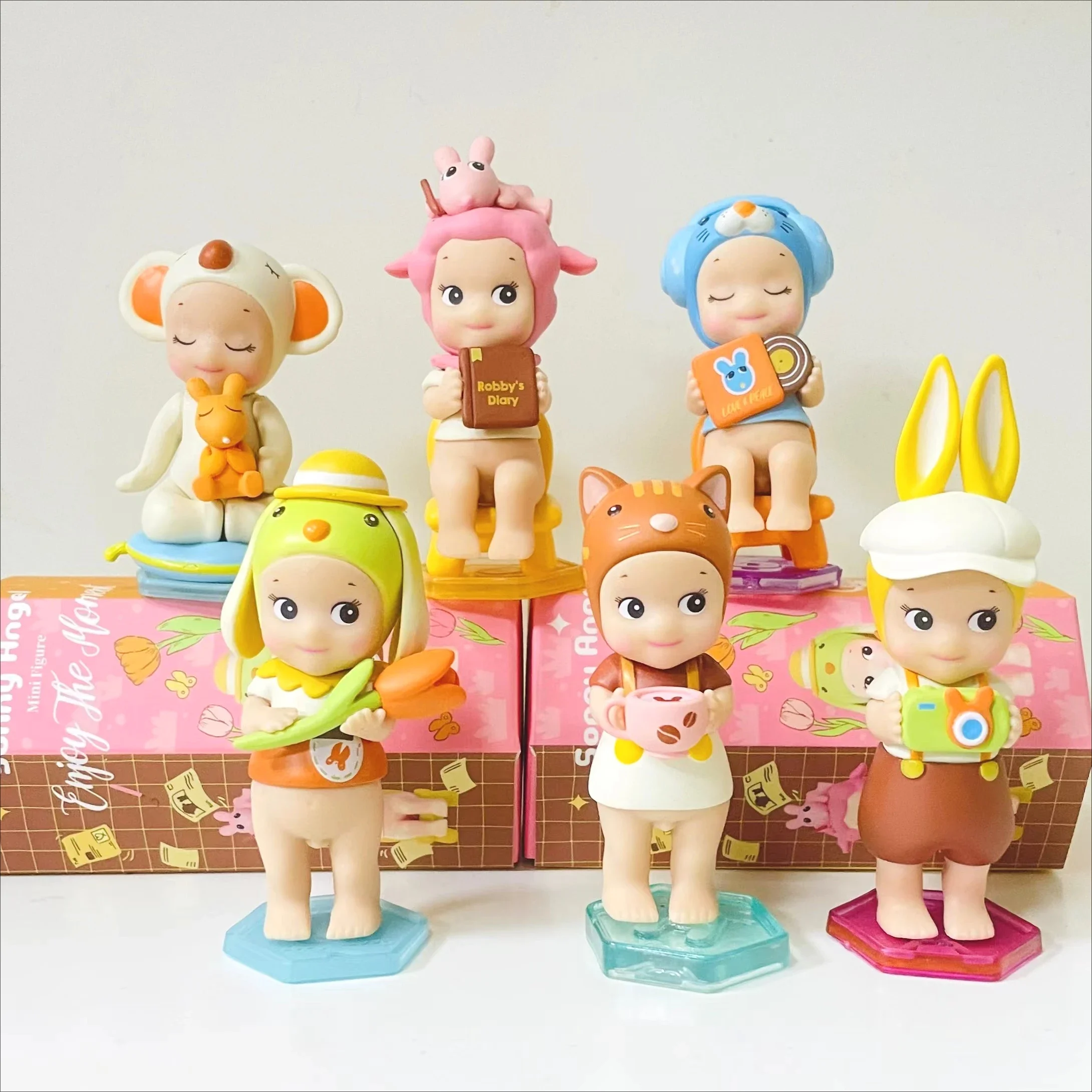 

New High Quality Angel Mini Figure Enjoy The Moment Series Blind Box Anime Ornaments Dolls Cartoon Desktop Valentine'S Day Gift