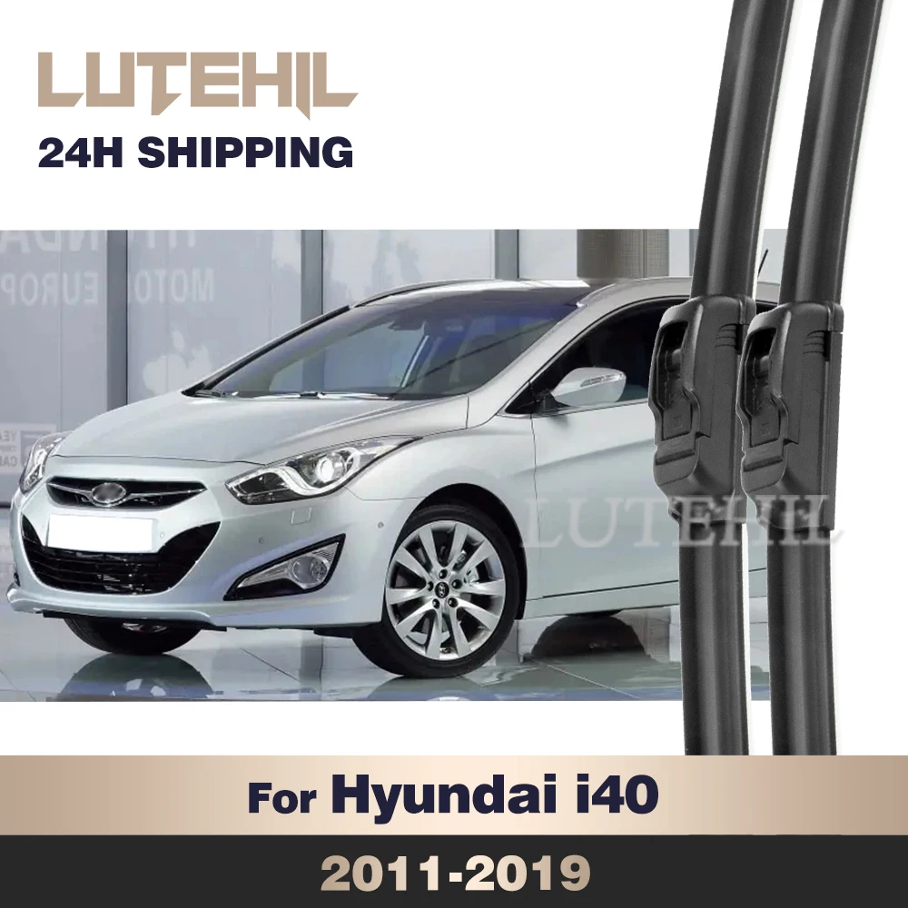 

LUTEHIL Wiper For Hyundai i40 2011-2019 2012 2013 2014 2015 2016 2017 2018 Front Wiper Blade Windshield Windscreen Window 26"16"