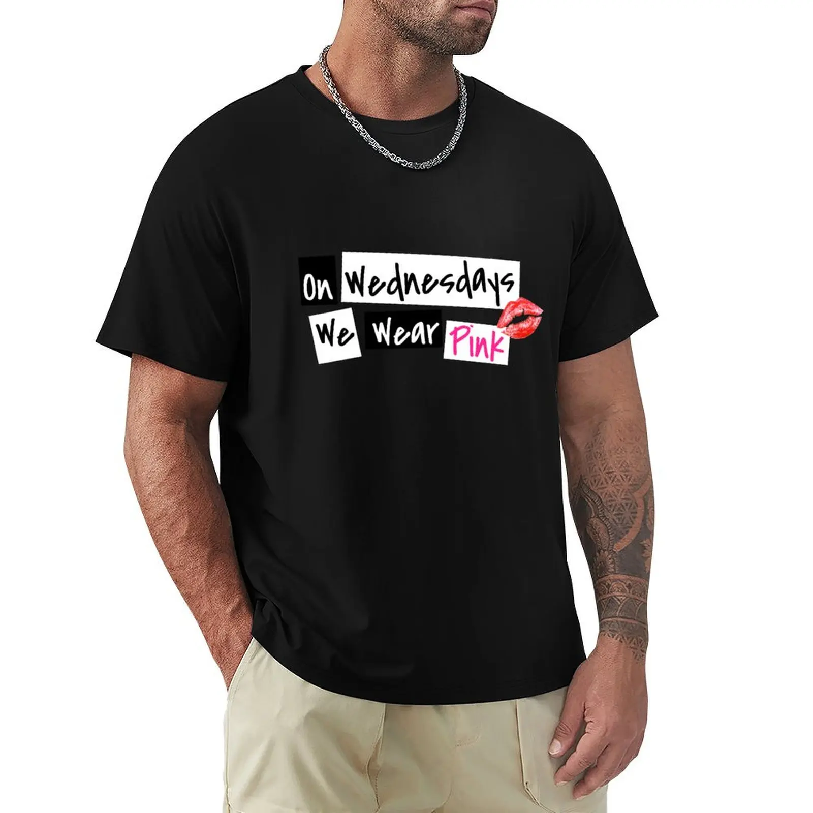 On Wednesdays We Wear Pink T-Shirt Sporty Breathable Short Sleeve T-Shirt