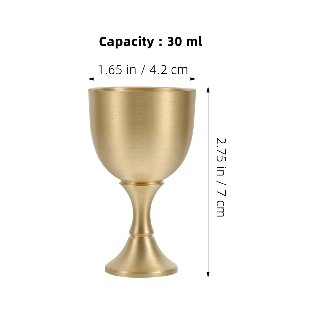 كأس العقيق الصغير 30 مللي النحاس الذهب القوطية المقدسة النار الزجاج طقوس كوب بوذا العبادة كأس شاي معبد المنزل