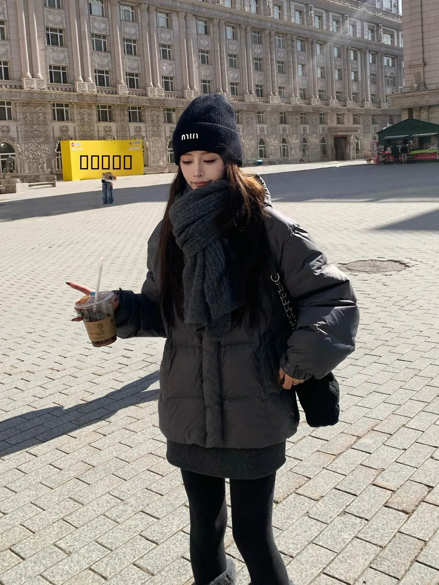 

Lulu Five id 90 White Du down Hooded Puffer Jaet Women's Winter New Sle Slimming Warm Outerwear Korean Sle Loose Fit