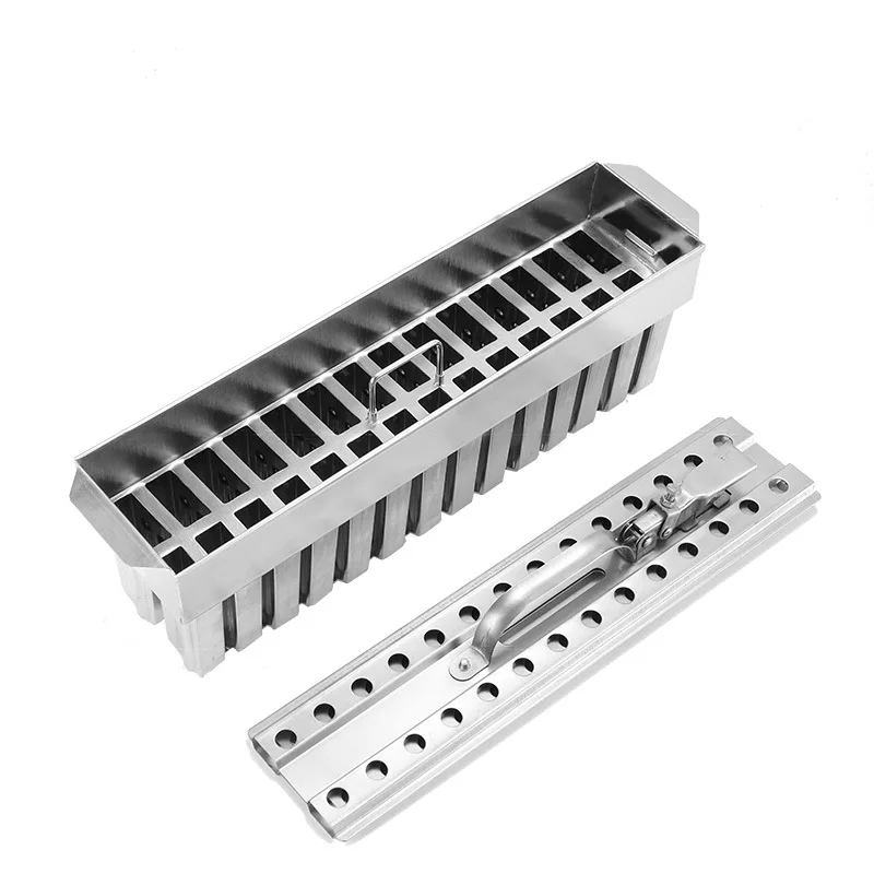 Commercial 304 stainless steel ice cream mold, popsicle mold, ice cream abrasive tool, popsicle prop, ice bar model 28 pieces