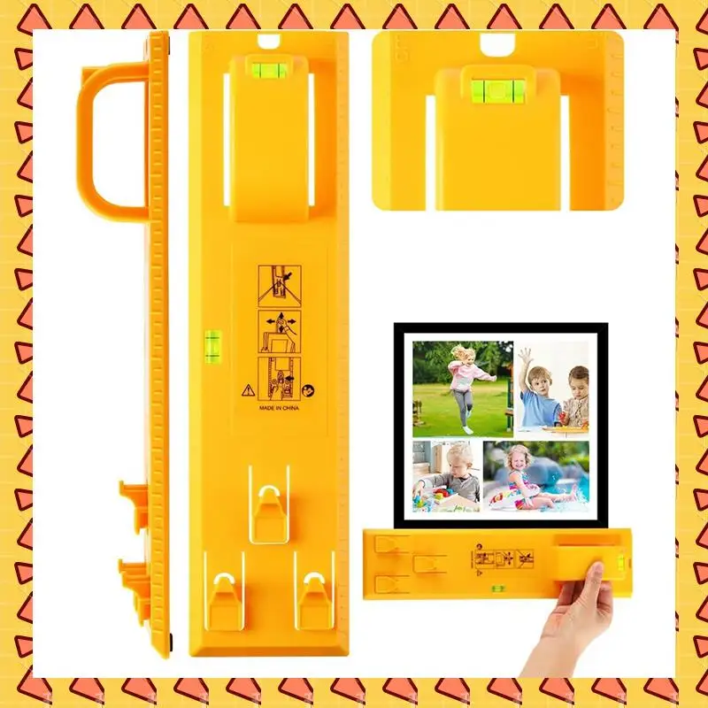

A008 Picture Hanging Tool With Horizontal Simple Frame Universal Level Ruler Photo Frame Can Install Instruments Plastic