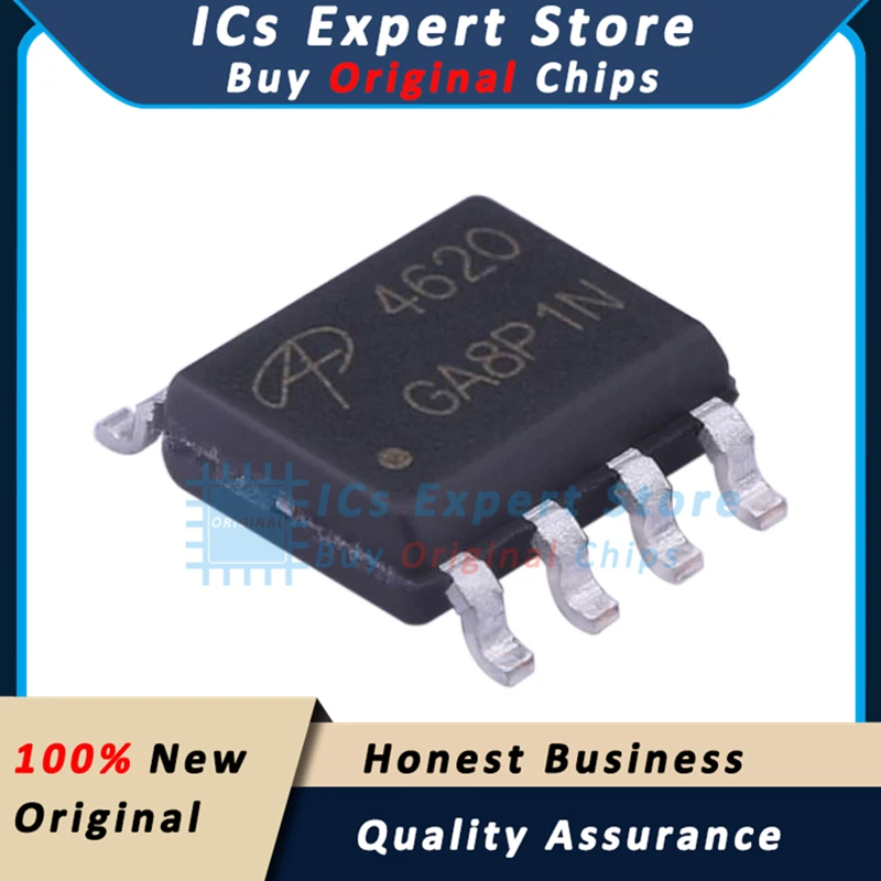 10 PCS/LOT Original Transistor AO4620 P Channel 30V MOSFET 4620 AO4620 SOIC-8