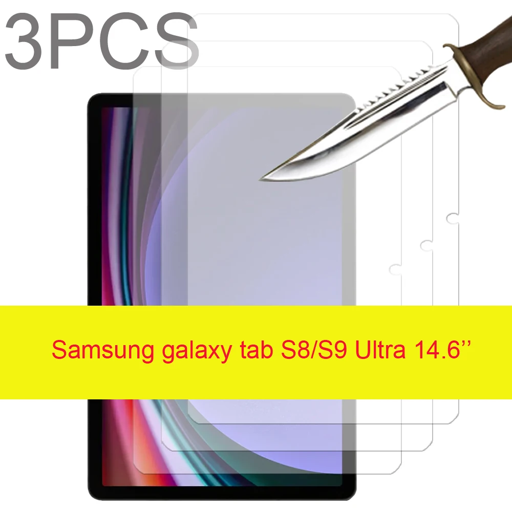 

3PCS Glass screen protector for Samsung galaxy tab S8 Ultra 14.6'' SM-X900 SM-X906/Tab S9 Ultra SM-X910 SM-X916B tablet film