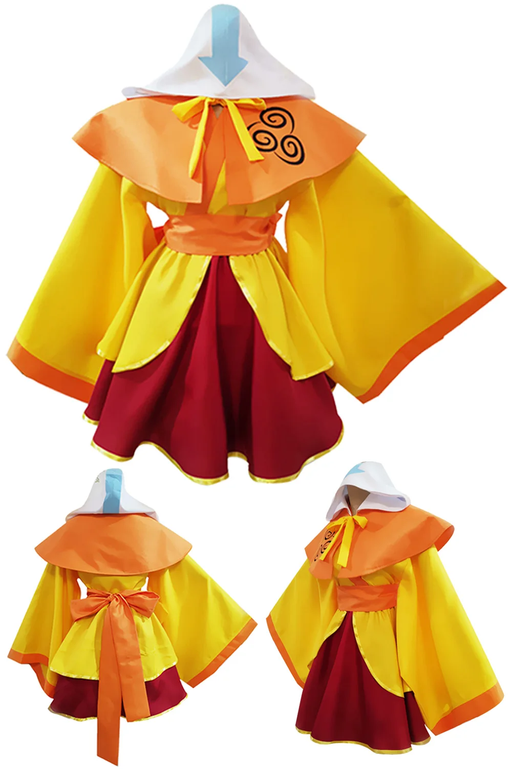 

Aang Cosplay Role Play Lolita Dress Cartoon Avatar Last Cosplay Airbender Costume Women Roleplay Fancy Dress Up Party Clothes