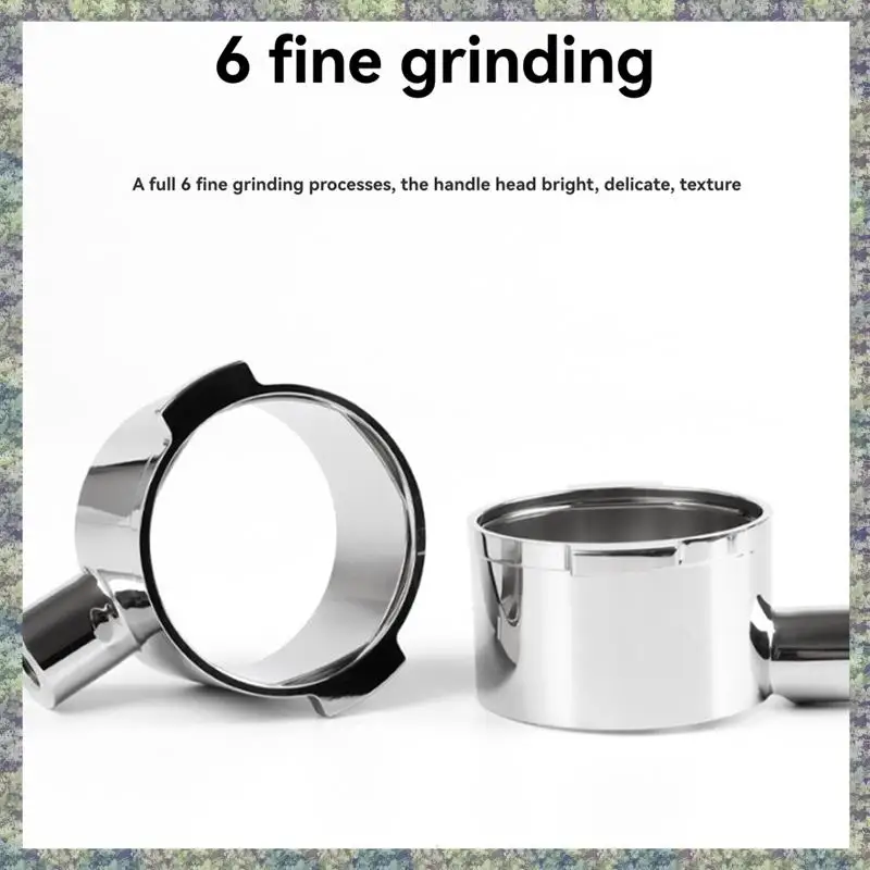 

WON For Delonghi 51MM Stainless Steel Handle Head Double Ear Accessory Bottomless Handle Head With Filter Basket