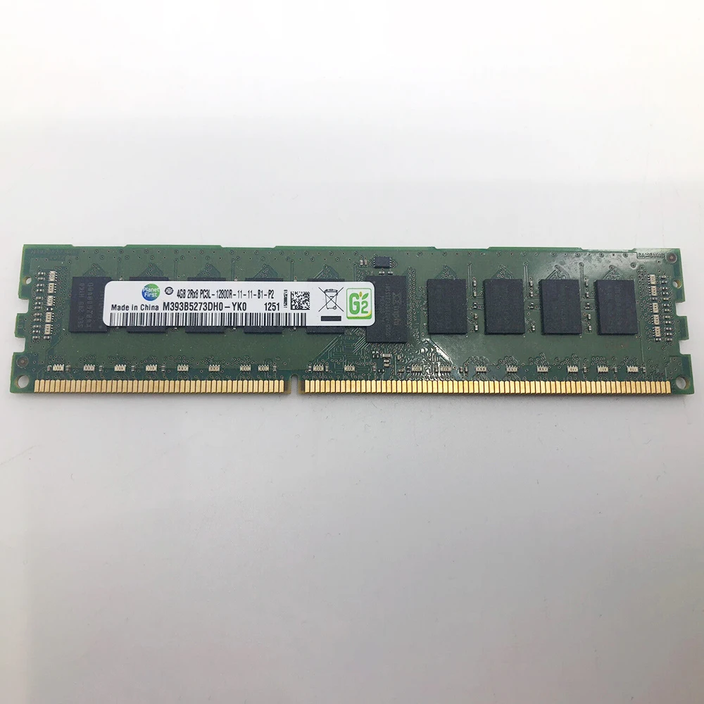 

1 pcs For Samsung RAM M393B5273DH0-CK0 4G 4GB 2RX8 PC3-12800R DDR3 1600 ECC Server Memory Fast Ship High Quality