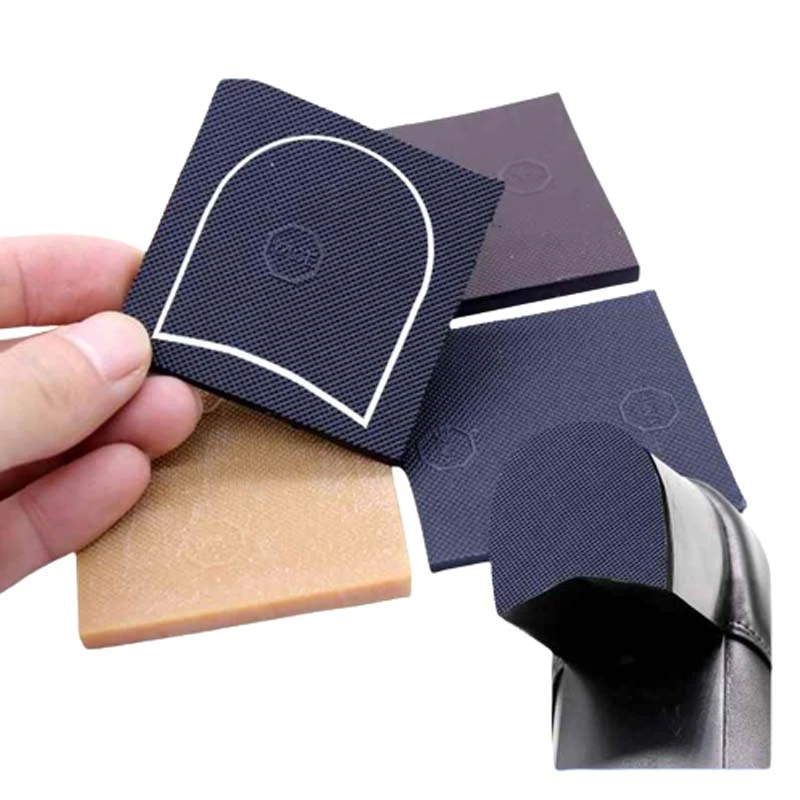 

Sole Shoe Protectors for Heel Repair Men Leather Shoes Rubber Insoles Anti Slip Square Outsole Replacement Cover Patch Care Kit