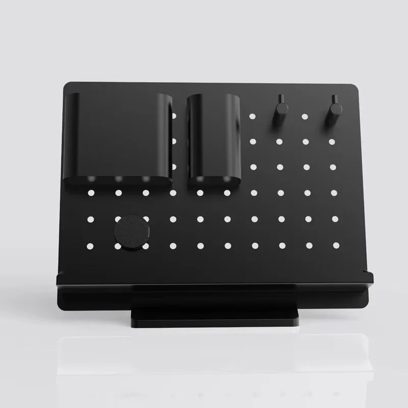 Creative Storage Organizing Free Standing Combination Base Shelf Kit Holder Metal Office Pegboard Desk Supplies Magnetite Hook