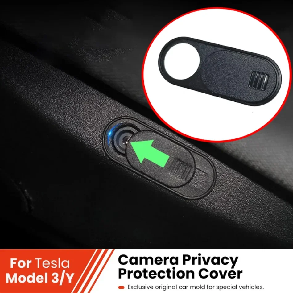 

Car Camera Cover for Tesla Model 3 Y 2021-2025 Webcam Slide Blocker Privacy Protector Easy To Install Interior Accessories