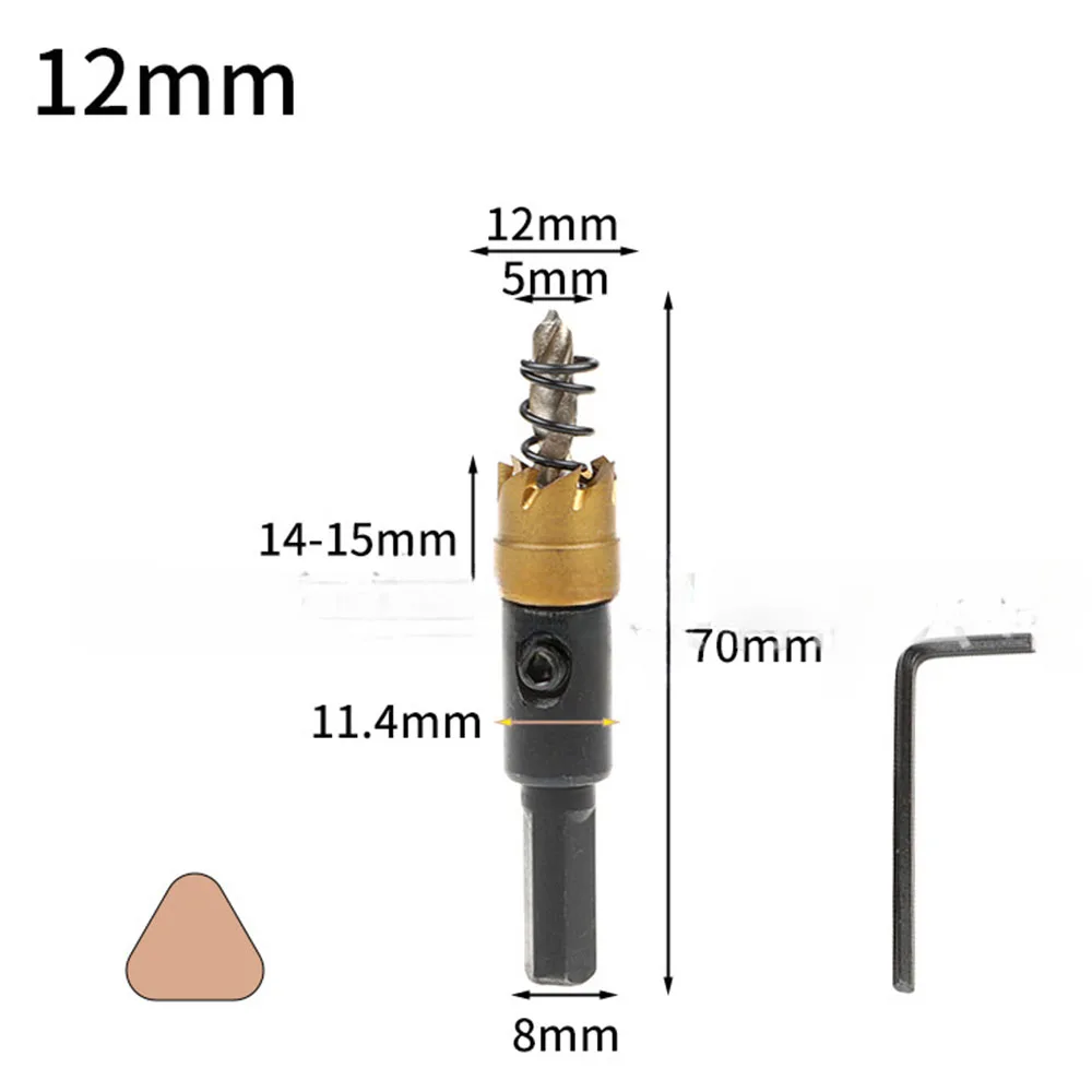 Imagem -03 - Velocidade Hss Hole Saw Cobalt M35 Conjunto de Ferramentas para Metal Perfuração Metalworking 1260 mm 1pc Aço Inoxidável Alta