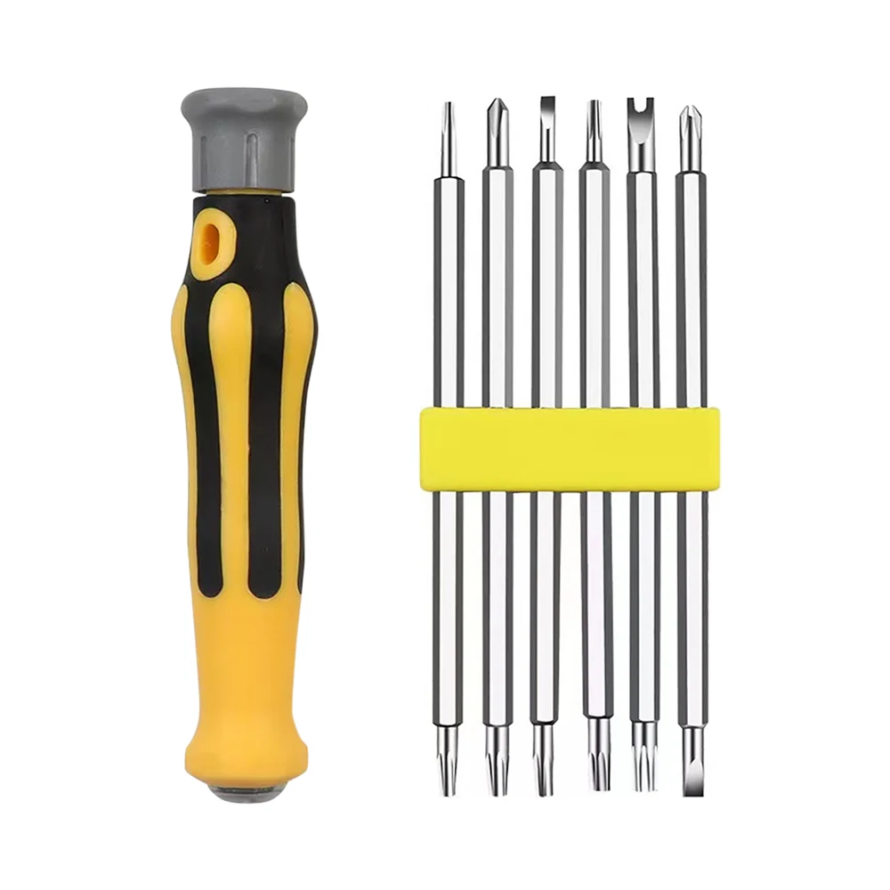 Hot 12 In 1 Magnetic Screwdriver Set Cross Flat Shaped Screwdriver Head Multifunctional Precision Handheld Maintenance Tools