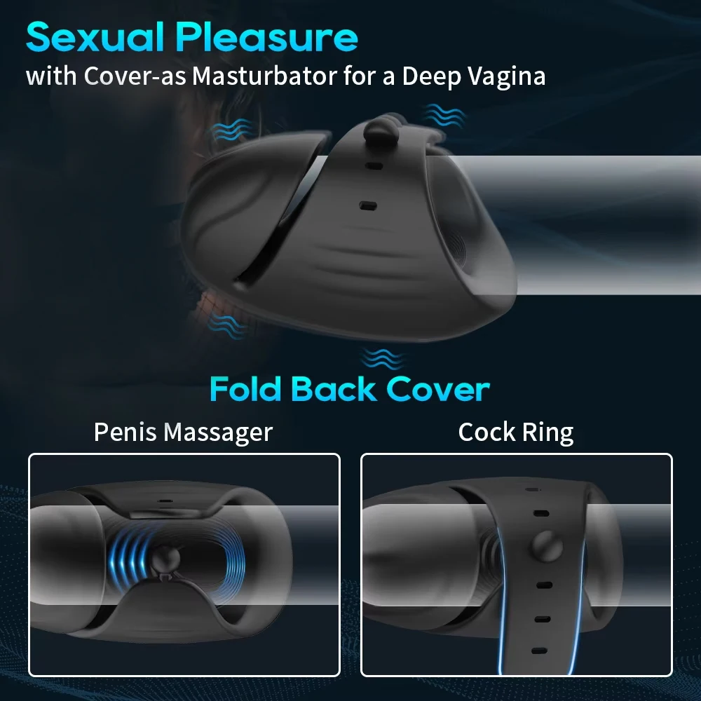 Bluetooth Penis Vibrator for Men Penis Delay Trainer Sex Machine Glans Massager Male Masturbator Sex Toys for Men Adult Goods - Image 5