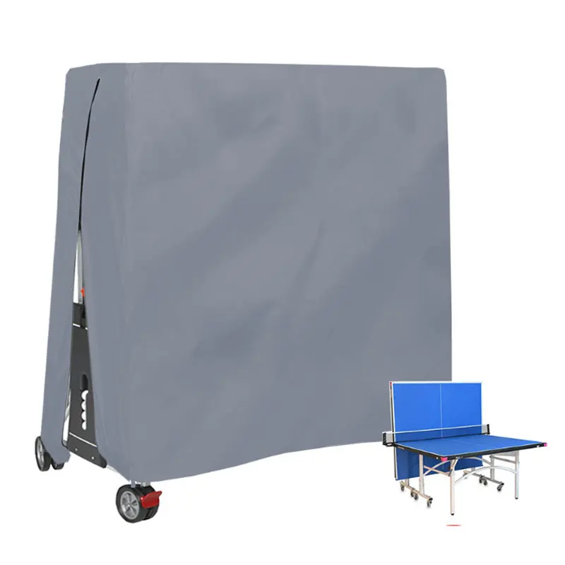 Customized outdoor table tennis table rain cover, Chinese standard table dustproof and waterproof protective cover,