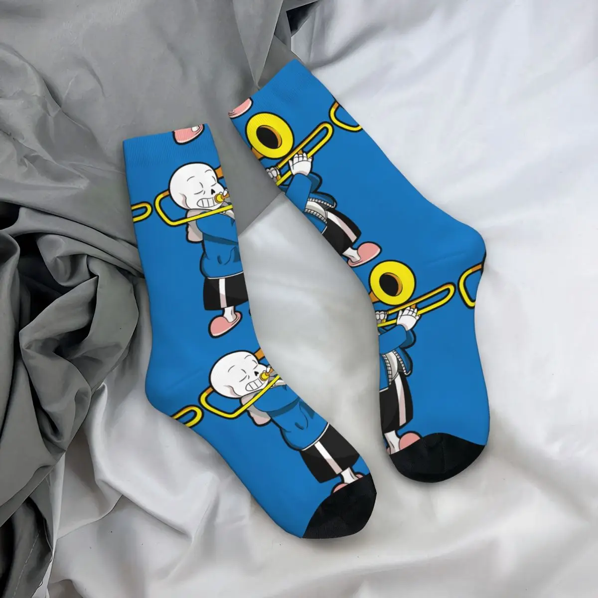 Ngộ Nghĩnh Điên Nén Sock Dành Cho Nam Sans Âm Nhạc Hip Hop Harajuku Undertale Happy Liền Mạch Hoa Văn In Hình Bé Trai Thủy Thủ Đoàn Sock