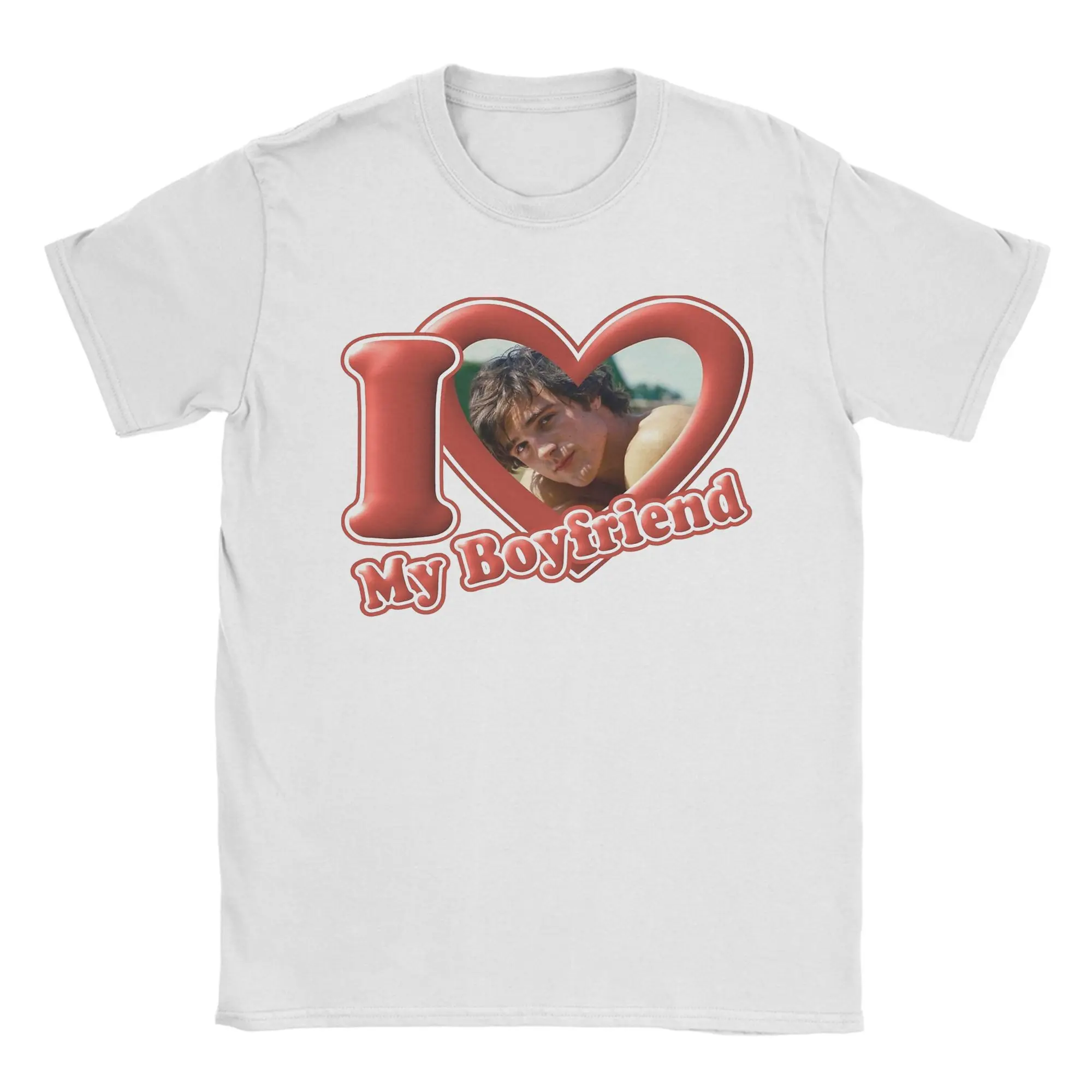 Camisetas Saltburn Jacob Elordi para hombre, camiseta Vintage I Love My Boyfriend Felix, camiseta de manga corta con cuello redondo, camiseta de algodón, Idea de regalo, Tops