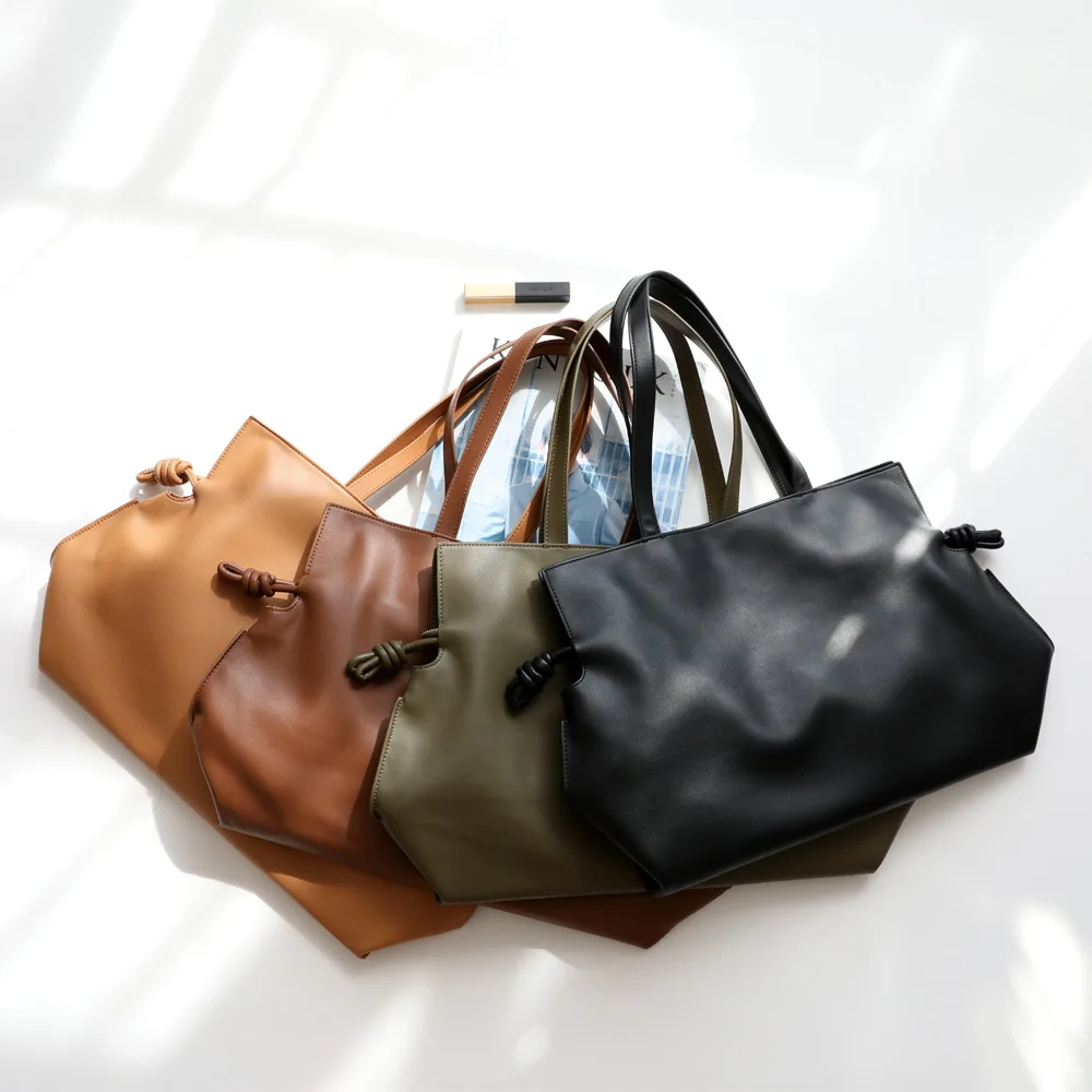 

2025 New Large-capacity Commuter Style High-end Light Luxury Leather Women's Bags Fashion Shoulder Bags Cowhide Handbags